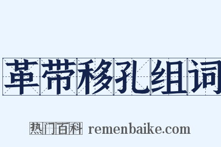 革带移孔组词是什么意思的图片